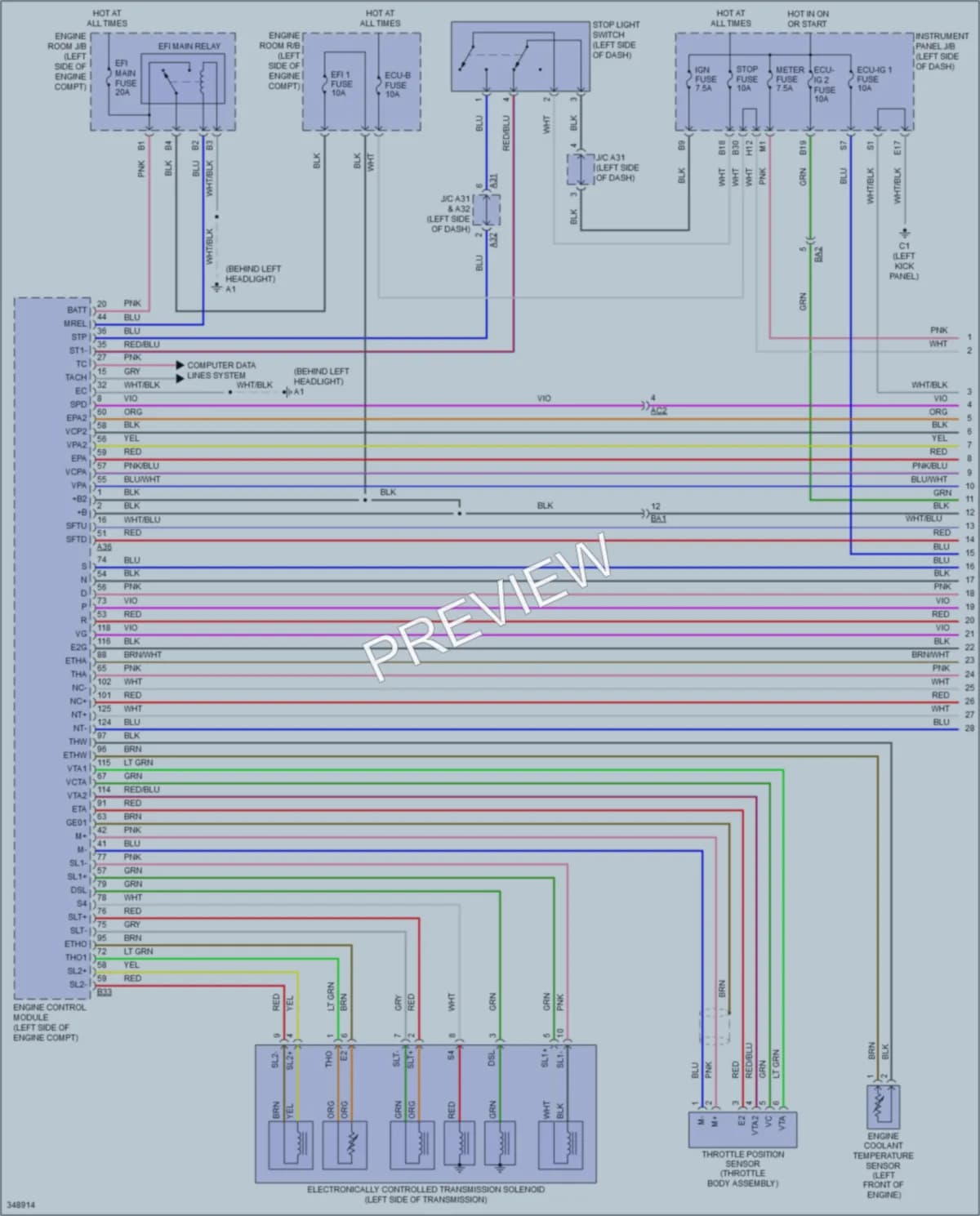 2011 Scion xB Transmission wiring diagram preview