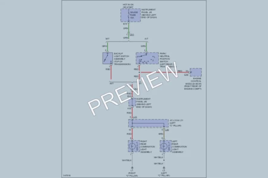 2011 Scion xD Exterior Lights wiring diagram preview