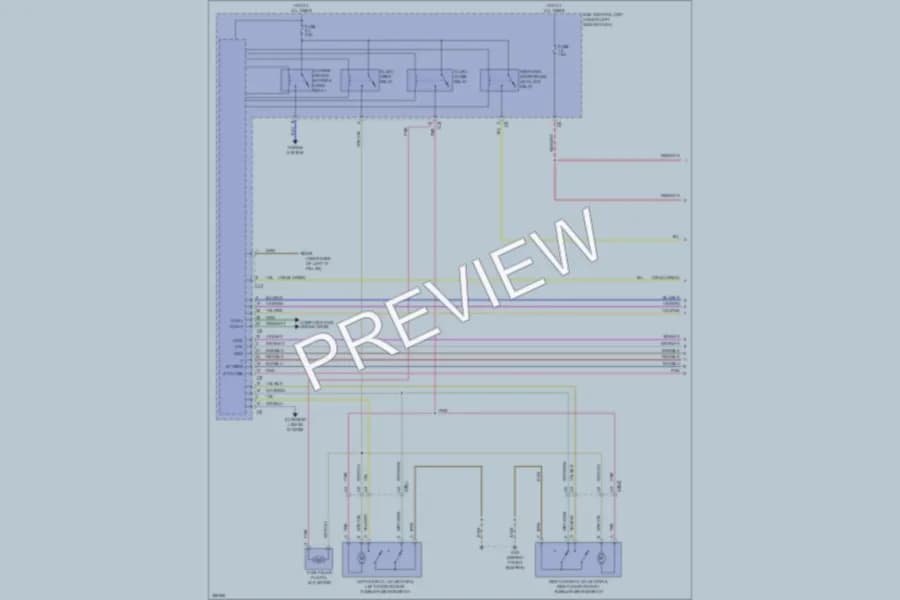 2011 Smart fortwo Power Door Locks wiring diagram preview
