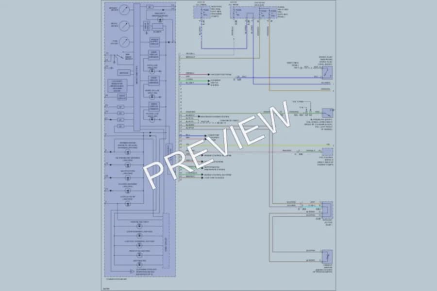2011 Subaru Forester Instrument Cluster wiring diagram preview