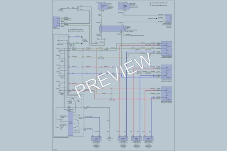 2011 Subaru Forester Power Windows wiring diagram preview