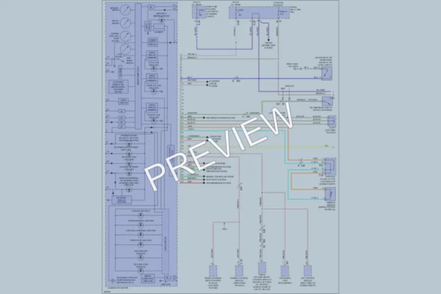 2011 Subaru ImprezaWRX Instrument Cluster wiring diagram preview