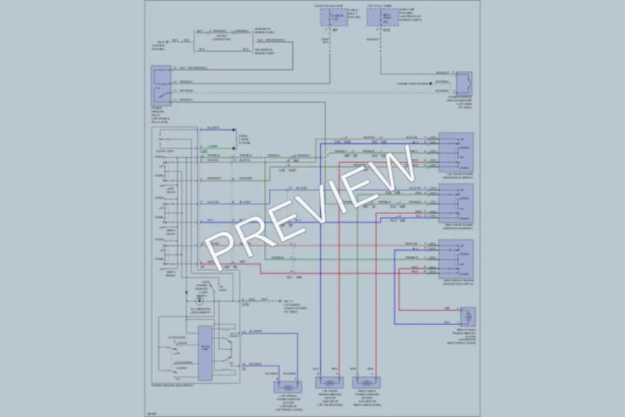2011 Subaru ImprezaWRX Power Windows wiring diagram preview