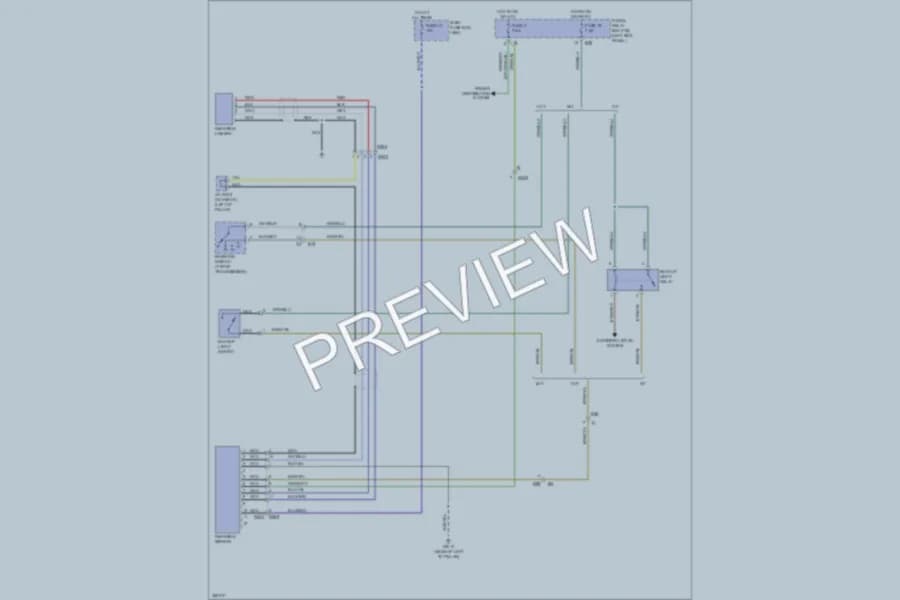 2011 Subaru Outback Power Mirrors wiring diagram preview