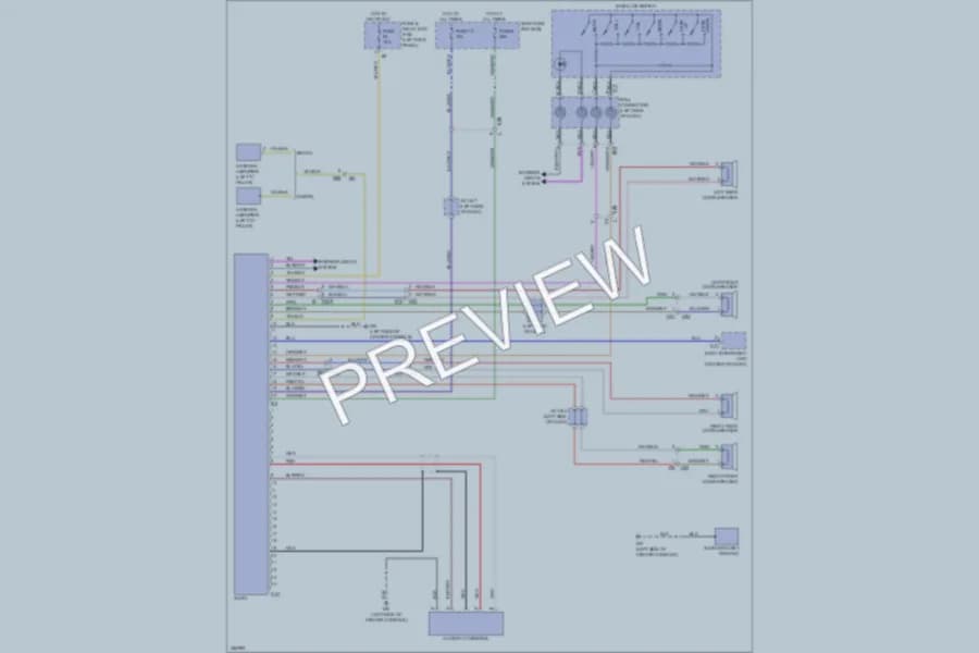 2011 Subaru Outback Radio wiring diagram preview