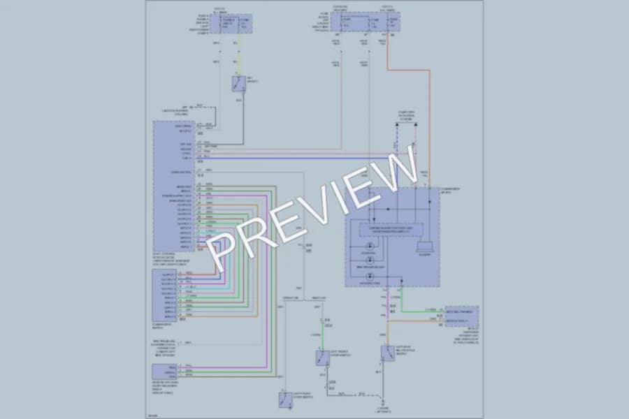 2011 Suzuki Equator Warning Systems wiring diagram preview