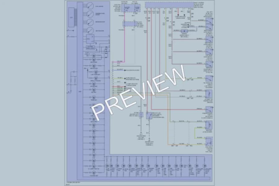2011 Suzuki GrandVitara Instrument Cluster wiring diagram preview