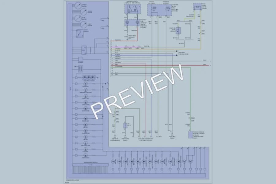 2011 Suzuki Kizashi Instrument Cluster wiring diagram preview