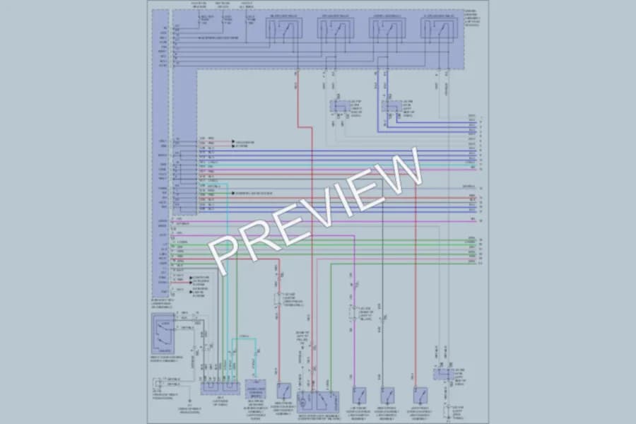2011 Toyota 4Runner Power Door Locks wiring diagram preview