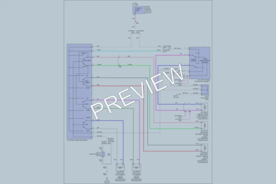 2011 Toyota 4Runner Power Seats wiring diagram preview