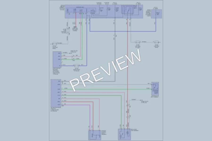 2011 Toyota 4Runner Trunk Tailgate Fuel Door wiring diagram preview