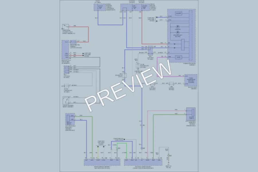 2011 Toyota 4Runner Warning Systems wiring diagram preview