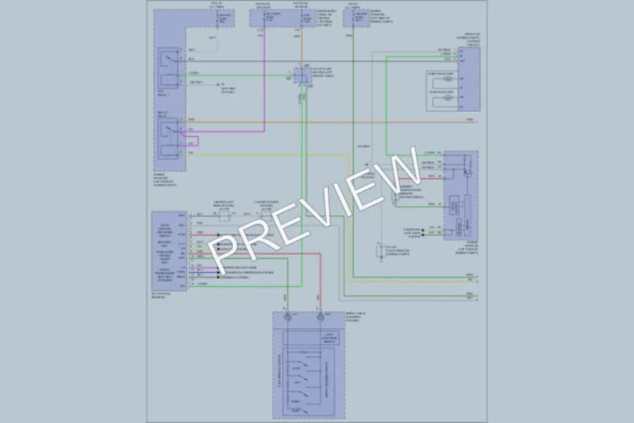 2011 Toyota Avalon Air Conditioning wiring diagram preview