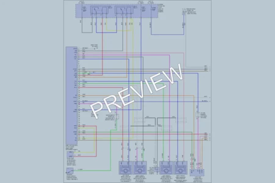 2011 Toyota Avalon Anti Lock Brakes wiring diagram preview