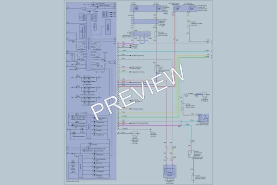 2011 Toyota Avalon Instrument Cluster wiring diagram preview