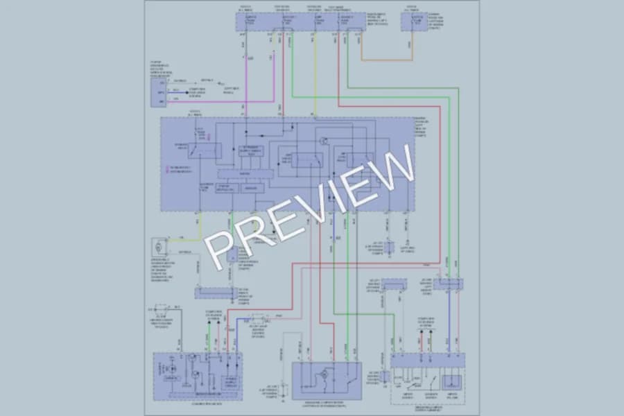 2011 Toyota Avalon Wiper Washer wiring diagram preview