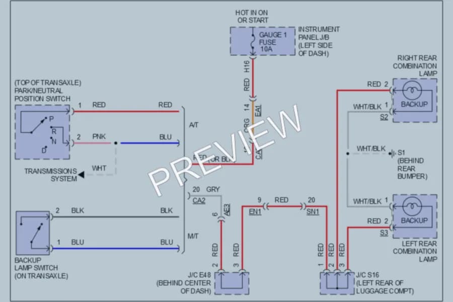 2011 Toyota Camry Exterior Lights wiring diagram preview