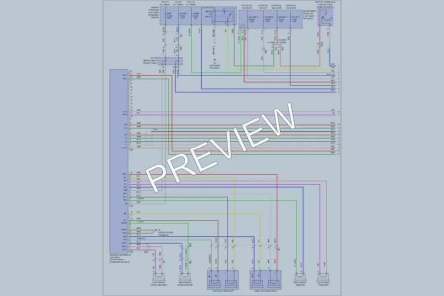 2011 Toyota Camry Navigation wiring diagram preview