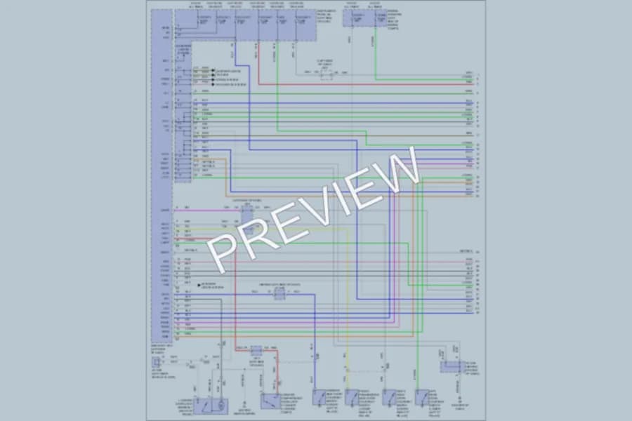 2011 Toyota Camry Power Door Locks wiring diagram preview