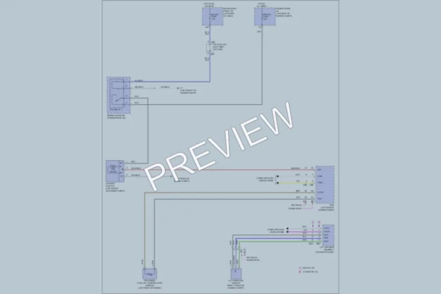 2011 Toyota Corolla Cooling Fan wiring diagram preview