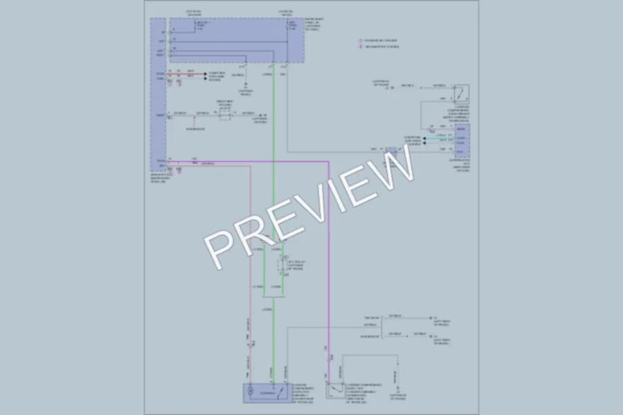 2011 Toyota Corolla Trunk Tailgate Fuel Door wiring diagram preview