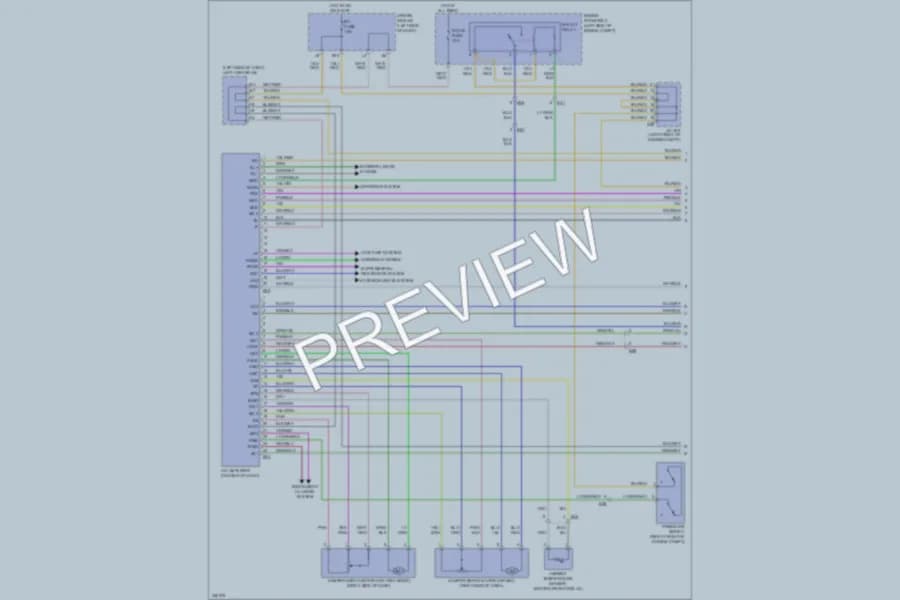 2011 Toyota FJCruiser Air Conditioning wiring diagram preview