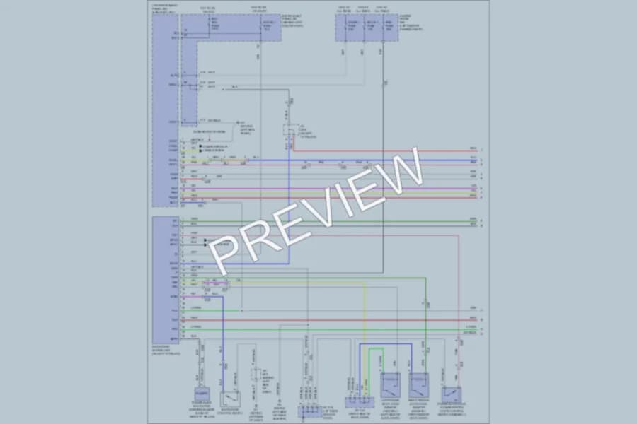 2011 Toyota Highlander Trunk Tailgate Fuel Door wiring diagram preview