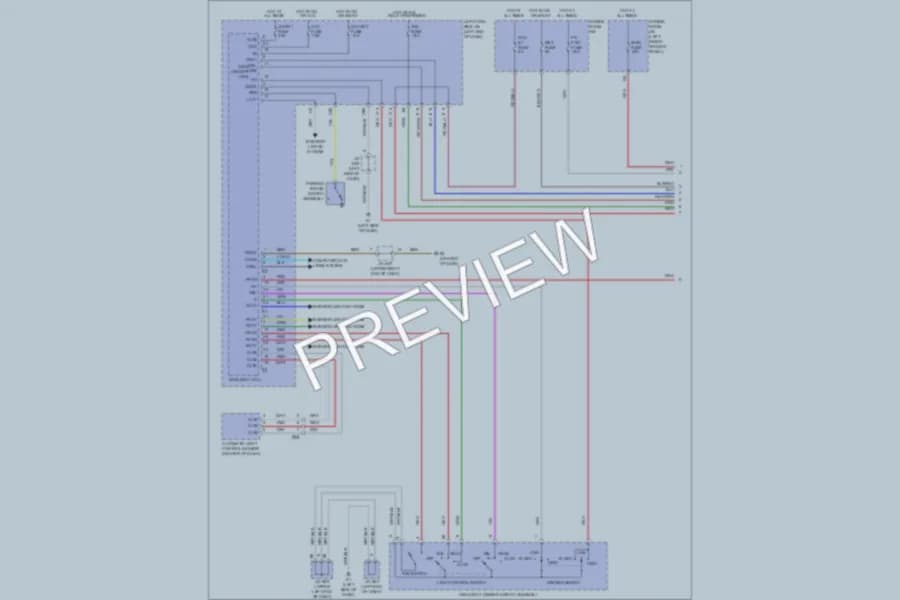 2011 Toyota LandCruiser Headlights wiring diagram preview