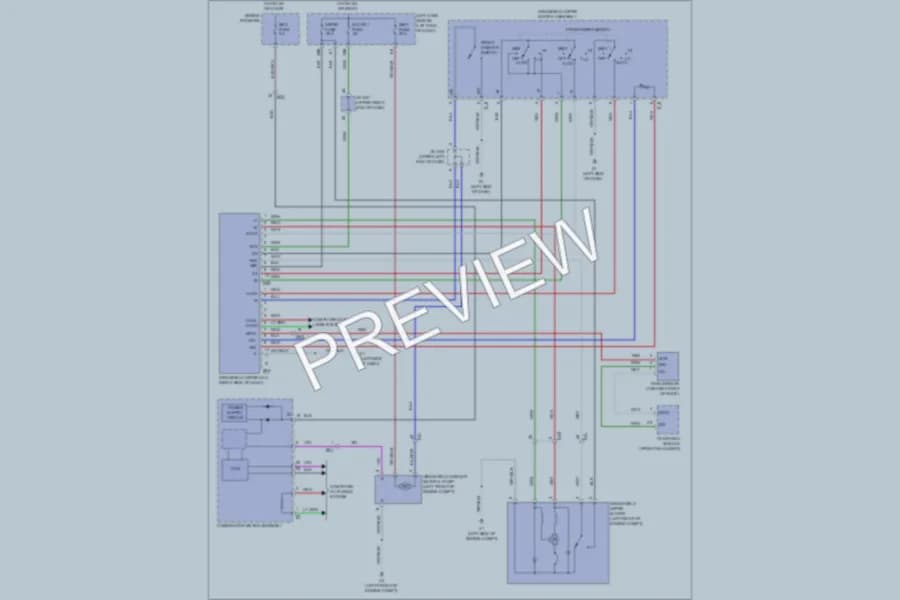 2011 Toyota LandCruiser Wiper Washer wiring diagram preview