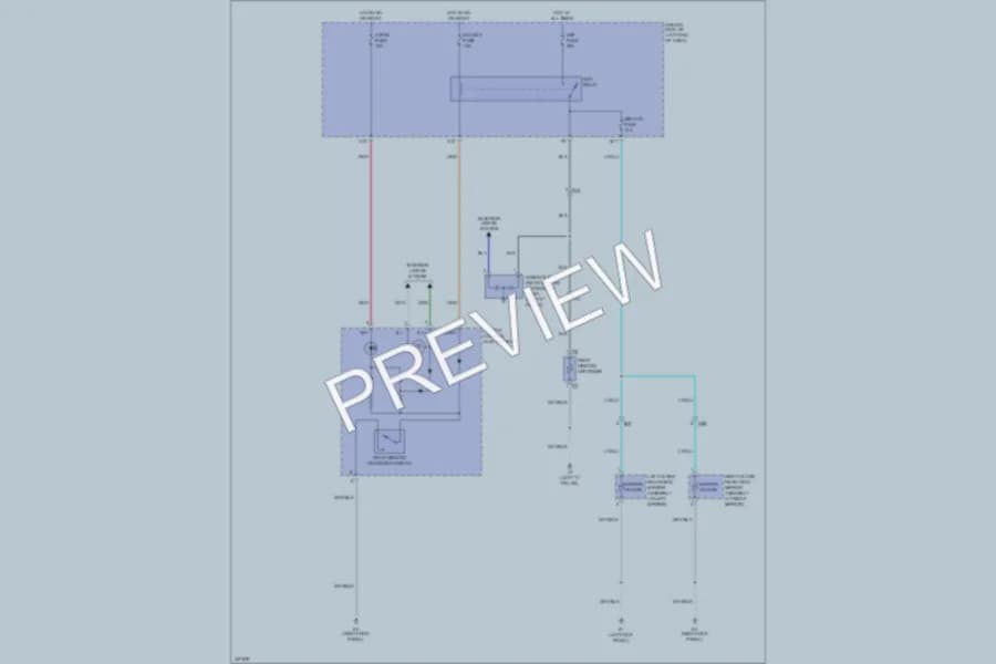 2011 Toyota Matrix Defoggers wiring diagram preview