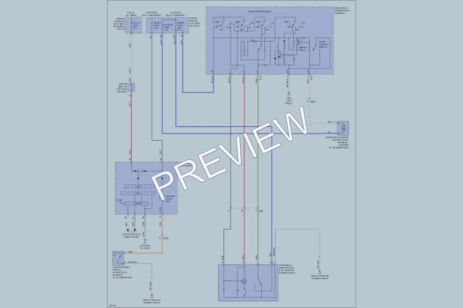 2011 Toyota Matrix Wiper Washer wiring diagram preview
