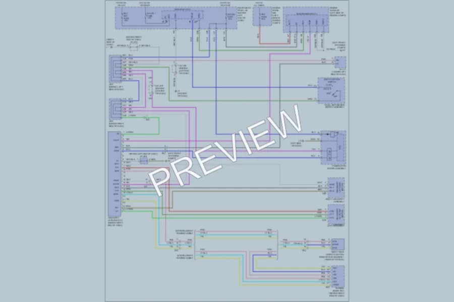 2011 Toyota Prius Headlights wiring diagram preview