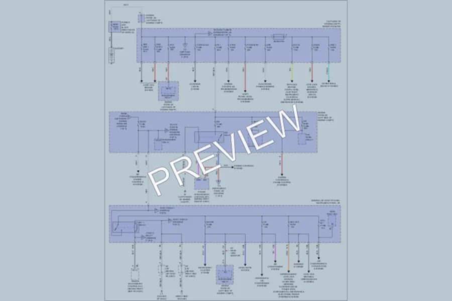 2011 Toyota Prius Power Distribution wiring diagram preview