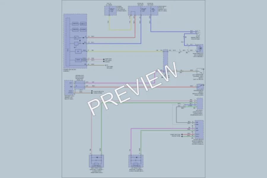 2011 Toyota Prius Warning Systems wiring diagram preview