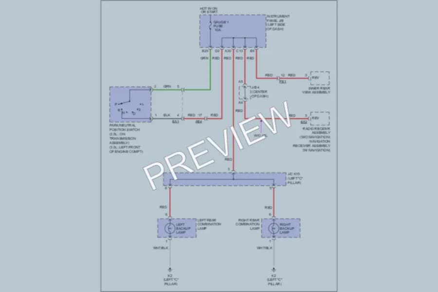 2011 Toyota RAV4 Exterior Lights wiring diagram preview
