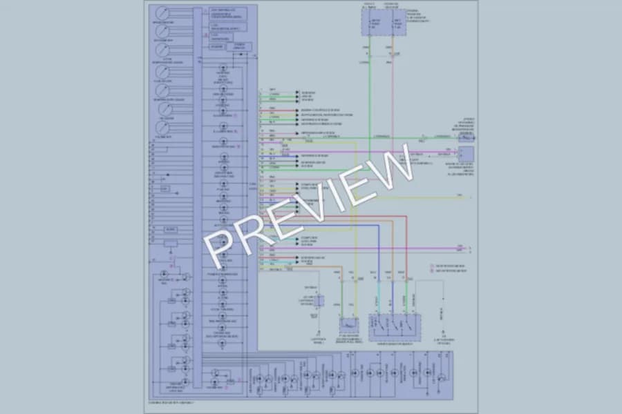 2011 Toyota Sequoia Instrument Cluster wiring diagram preview