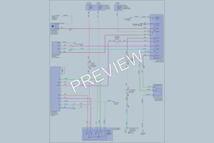 2011 Toyota Sequoia Power Top Sunroof wiring diagram preview