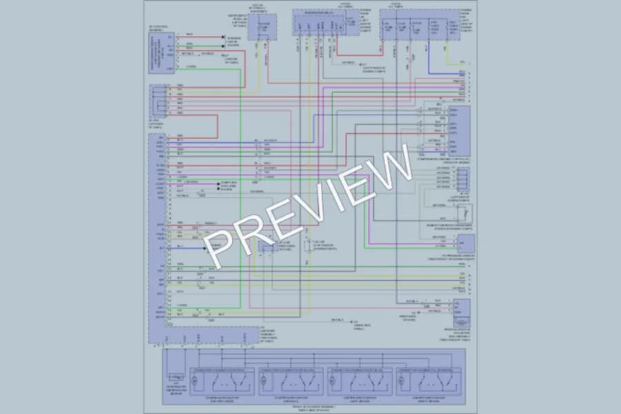 2011 Toyota Sienna Air Conditioning wiring diagram preview