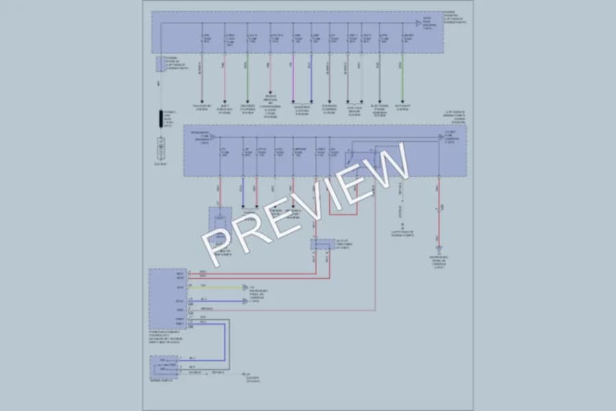 2011 Toyota Sienna Power Distribution wiring diagram preview