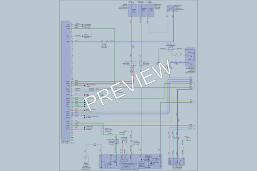 2011 Toyota Sienna Power Door Locks wiring diagram preview