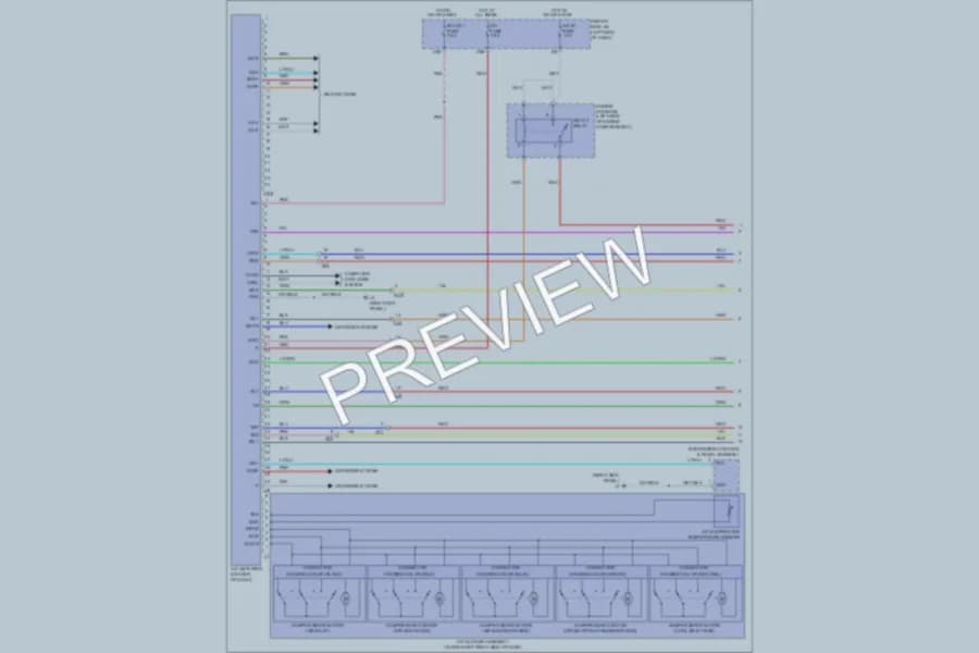 2011 Toyota Tundra Air Conditioning wiring diagram preview