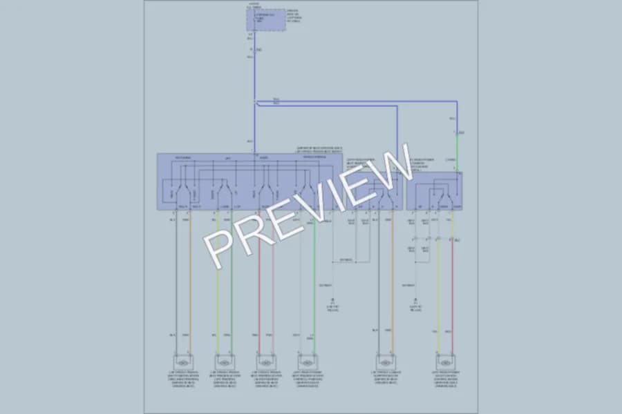 2011 Toyota Tundra Power Seats wiring diagram preview