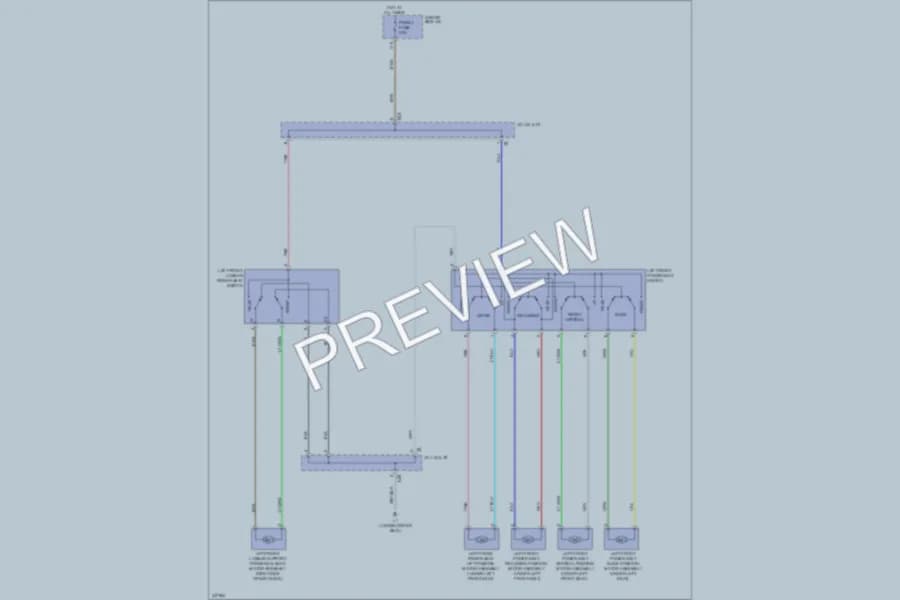 2011 Toyota Venza Power Seats wiring diagram preview