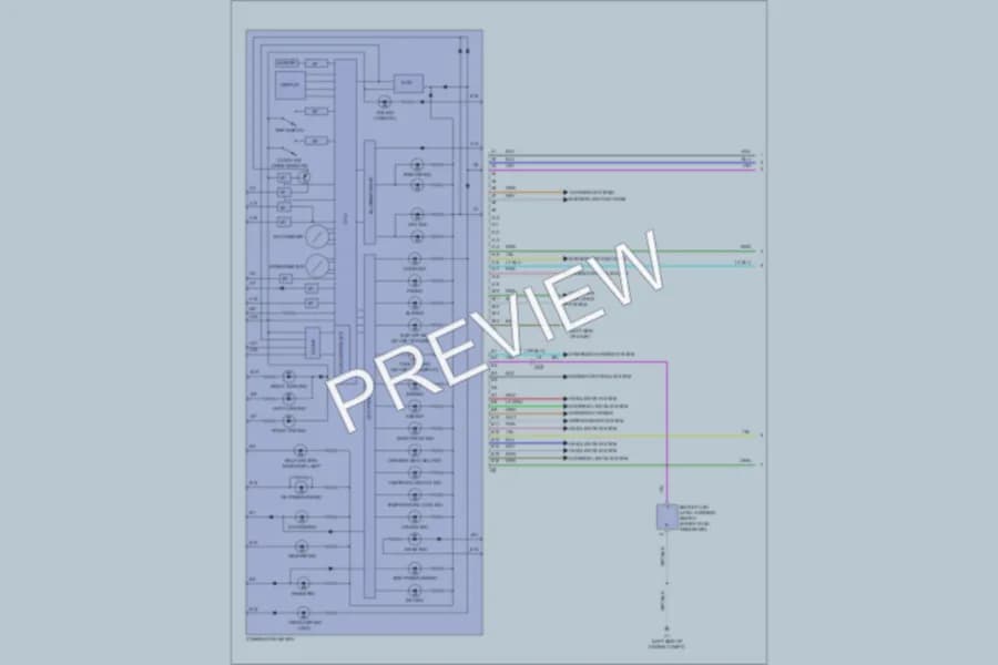 2011 Toyota Yaris Instrument Cluster wiring diagram preview