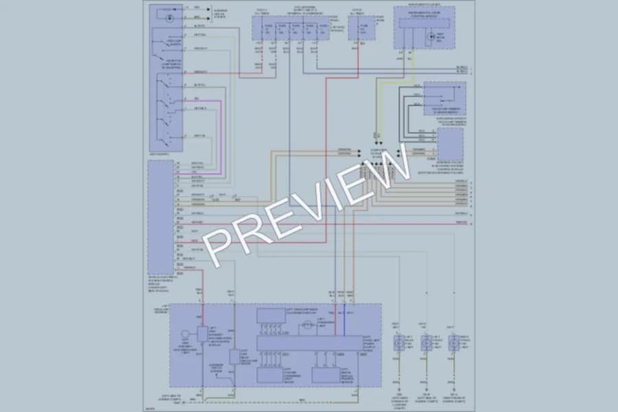 2011 Volkswagen Eos Headlights wiring diagram preview
