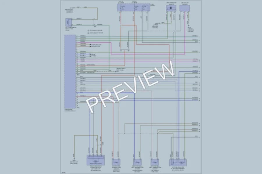 2011 Volkswagen GTI Air Conditioning wiring diagram preview