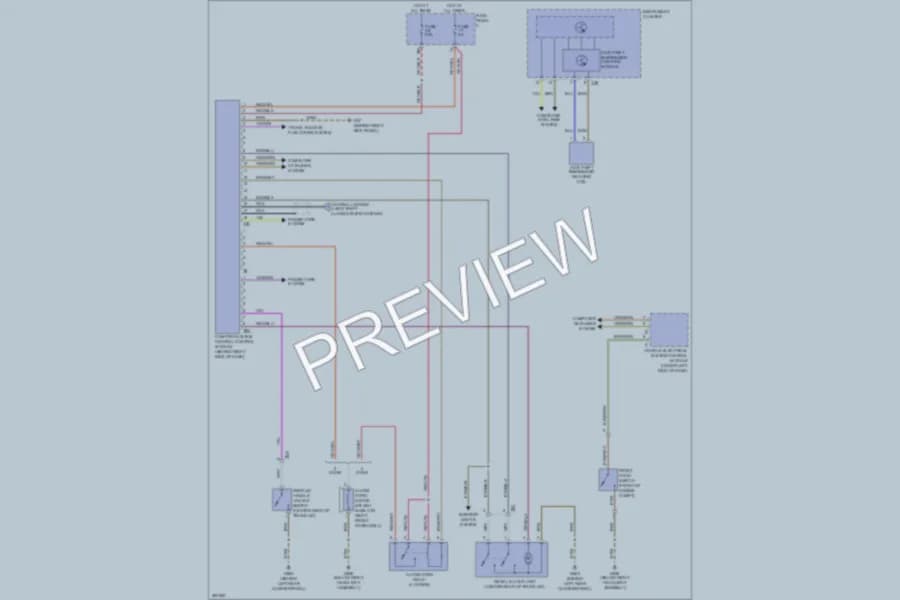 2011 Volkswagen GTI Anti Theft wiring diagram preview