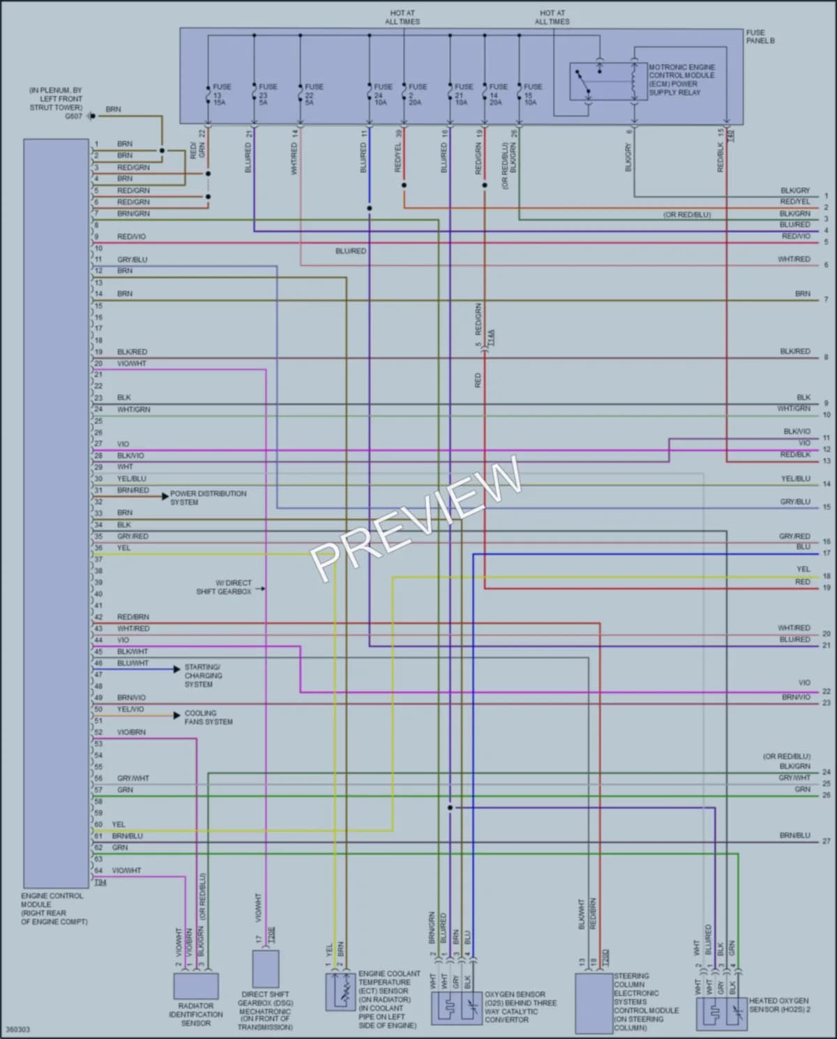 2011 Volkswagen GTI Engine Performance wiring diagram preview