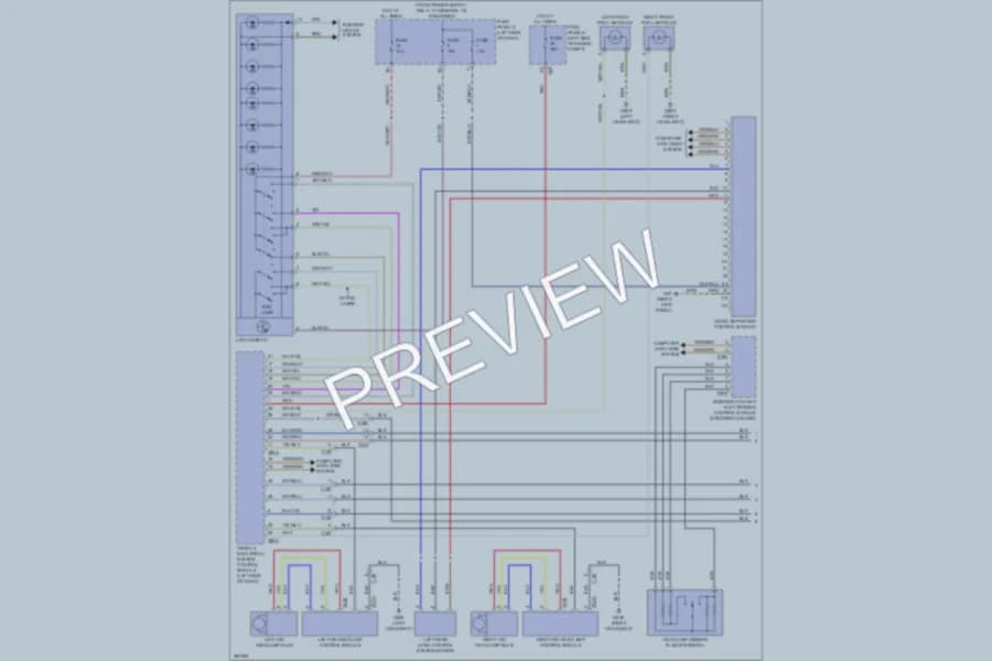 2011 Volkswagen Golf Headlights wiring diagram preview