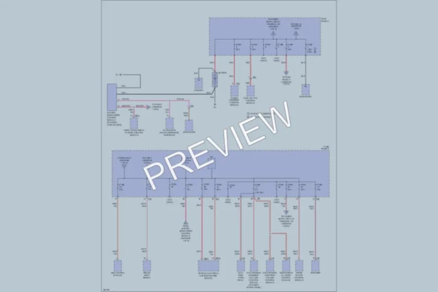 2011 Volkswagen Golf Power Distribution wiring diagram preview